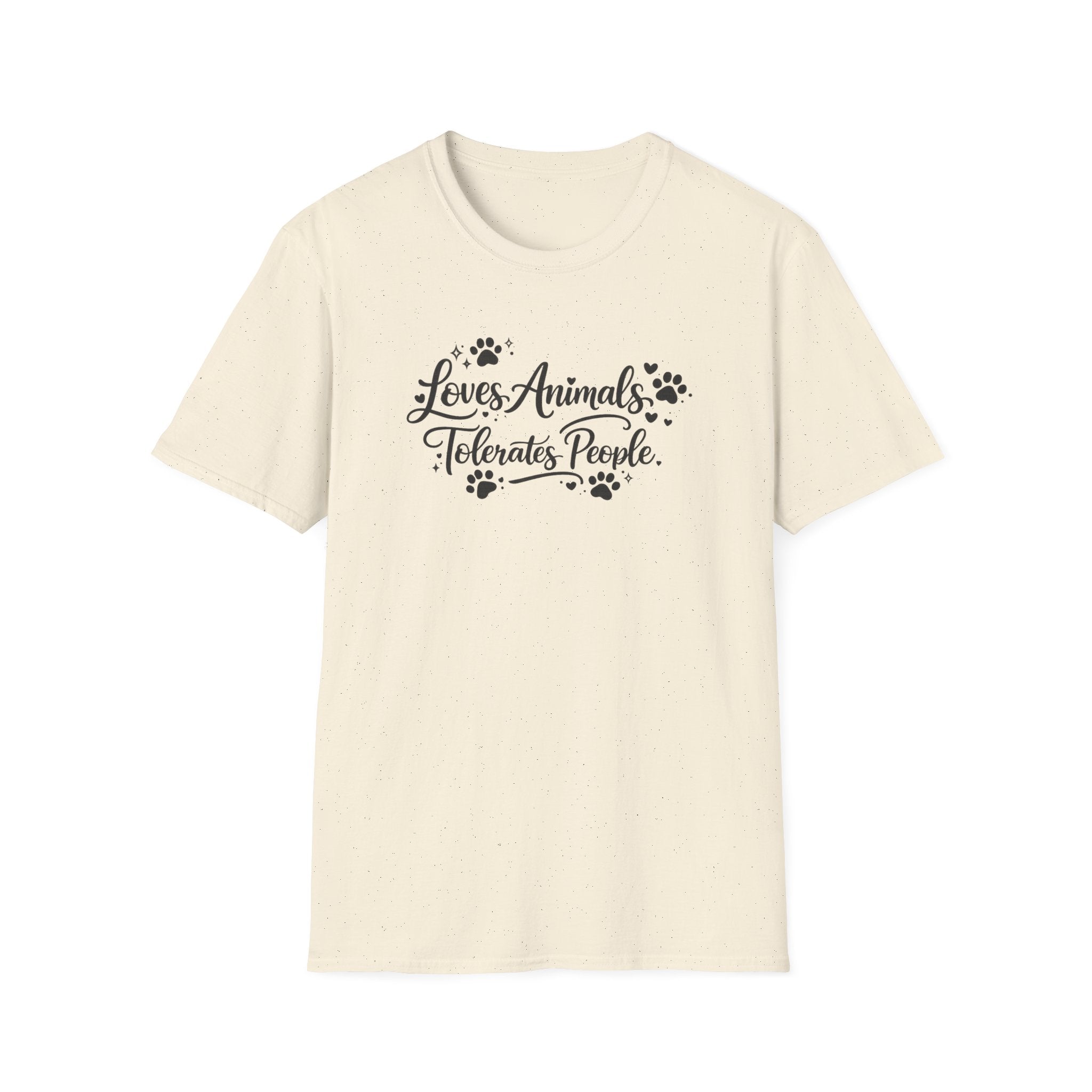 "Loves pets, tolerates people" T-Shirt