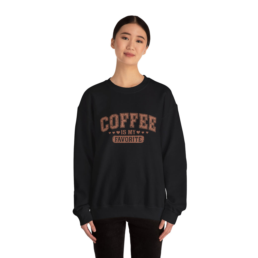 "Coffee is my favorite" Crewneck Sweatshirt