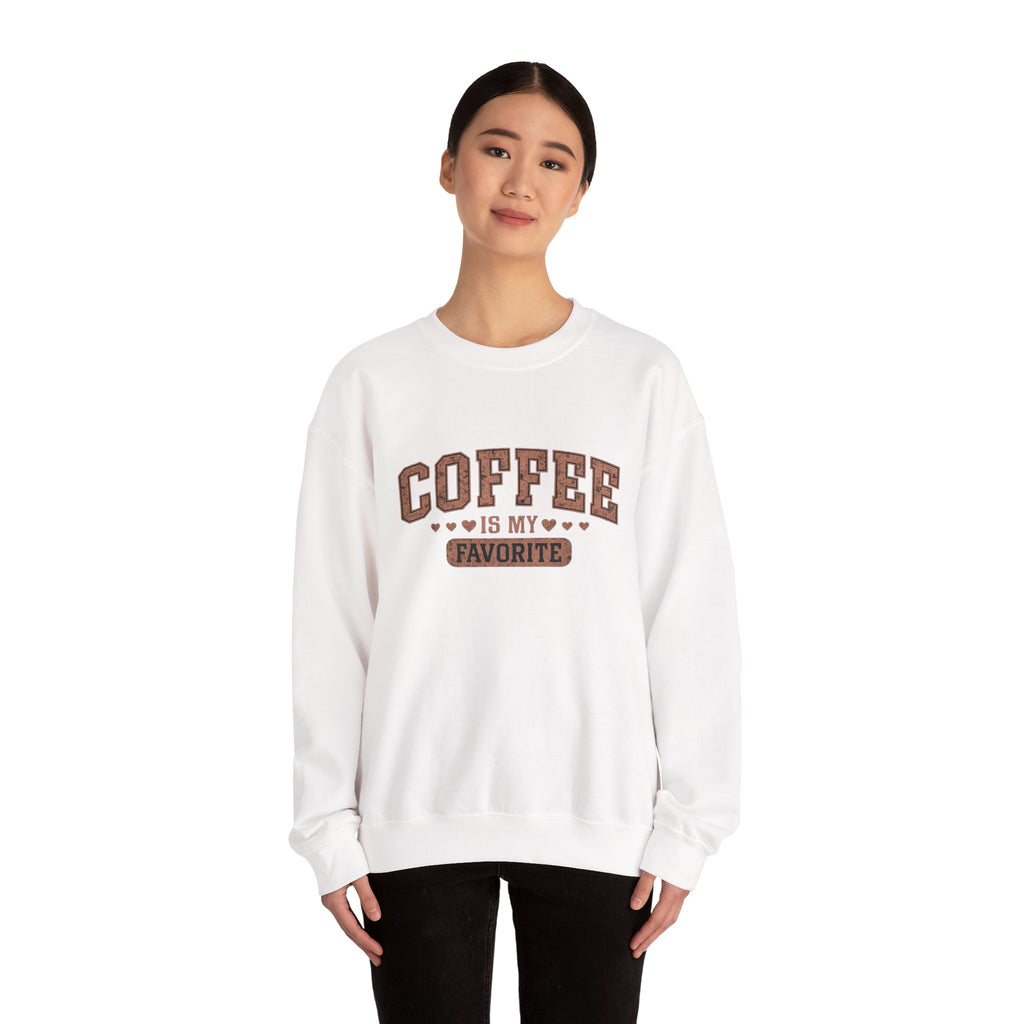 "Coffee is my favorite" Crewneck Sweatshirt