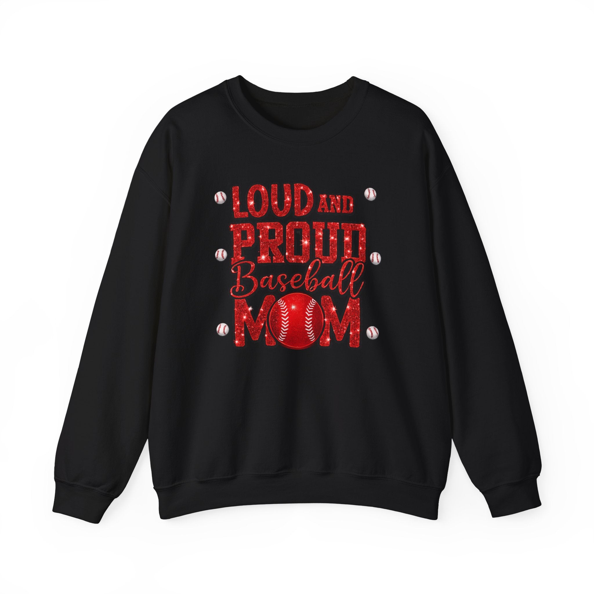 "Loud and proud" baseball crewneck sweatshirt