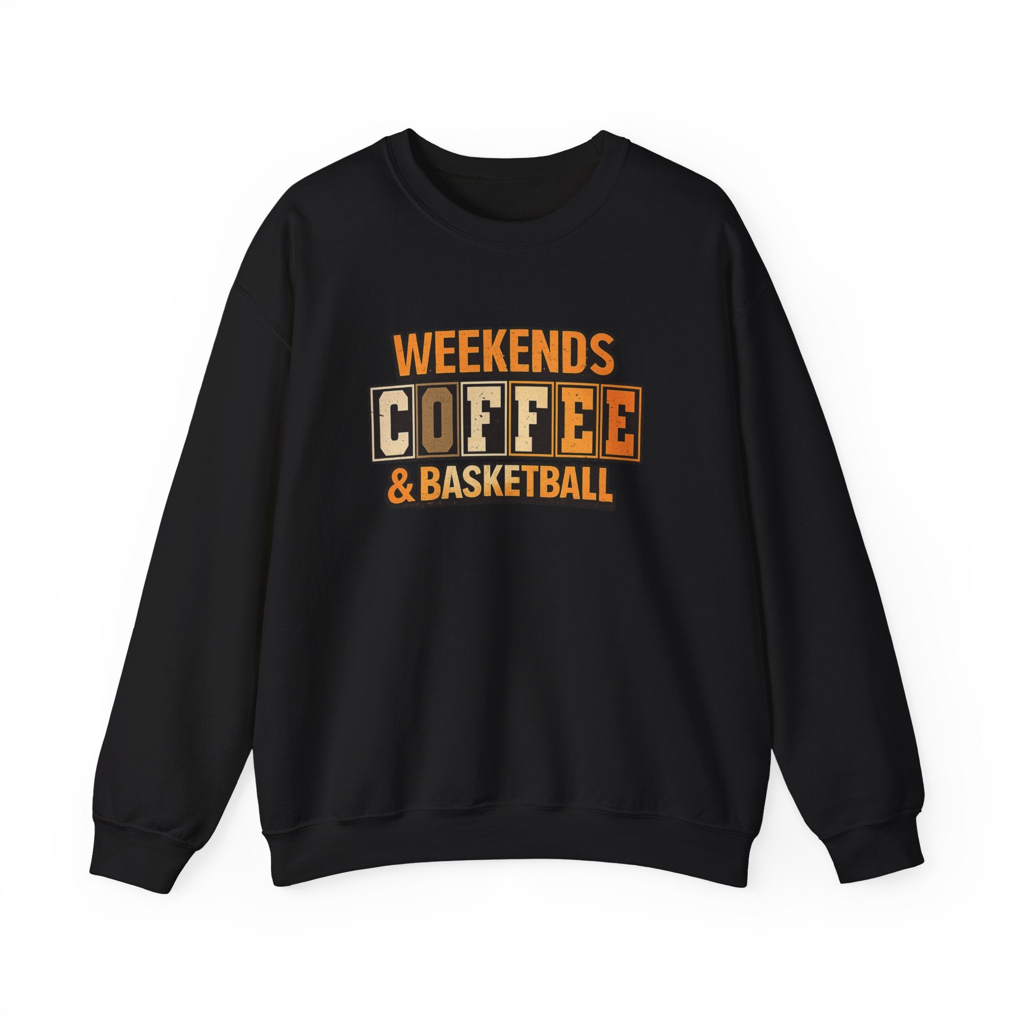 "Coffee and basketball" crewneck sweatshirt