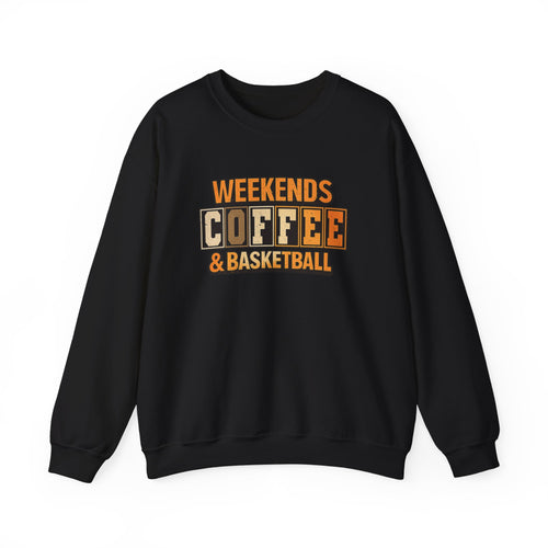 "Coffee and basketball" crewneck sweatshirt