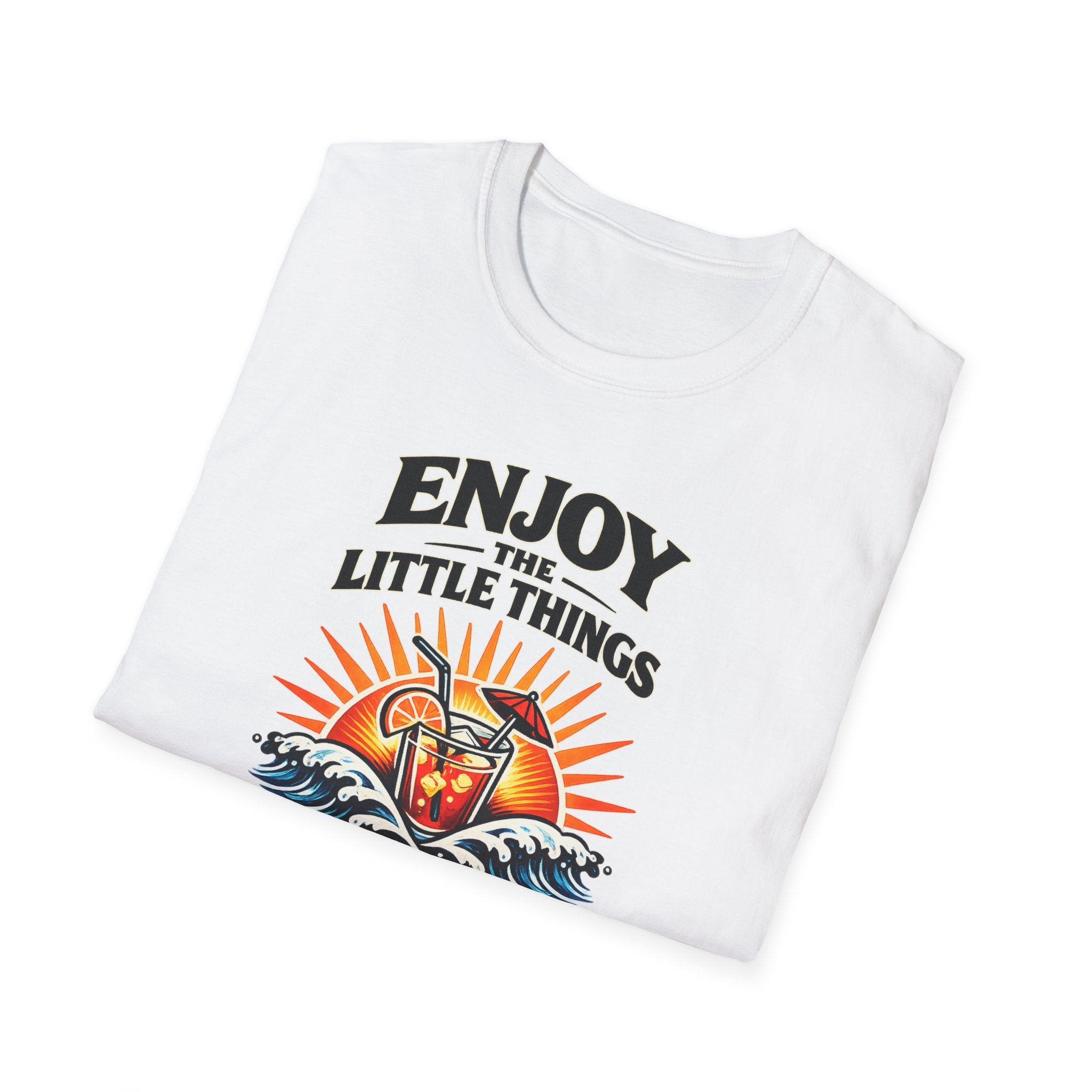 Enjoy the Little Things Summer T-Shirt — Drink & Sun Beach Vibe