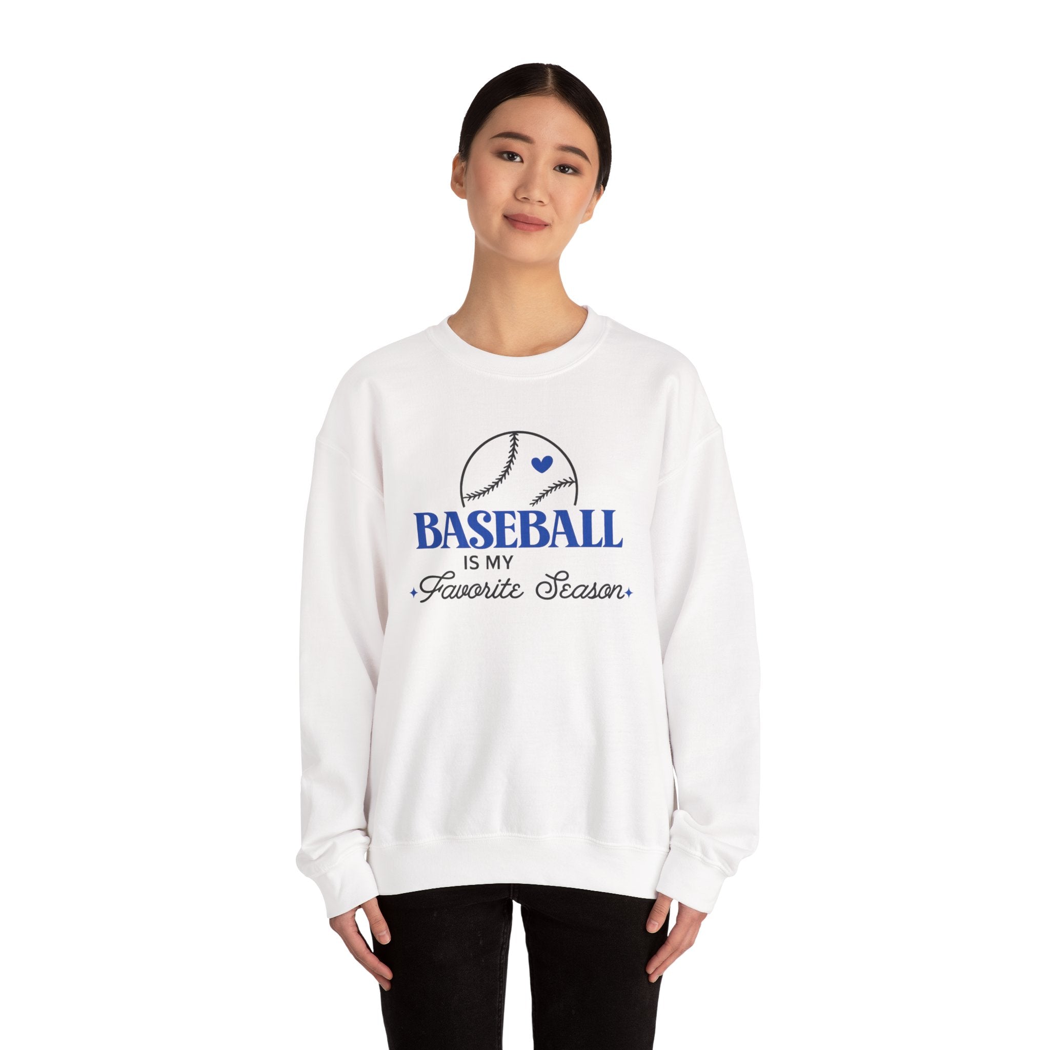 "Baseball is my favorite season" crewneck sweatshirt