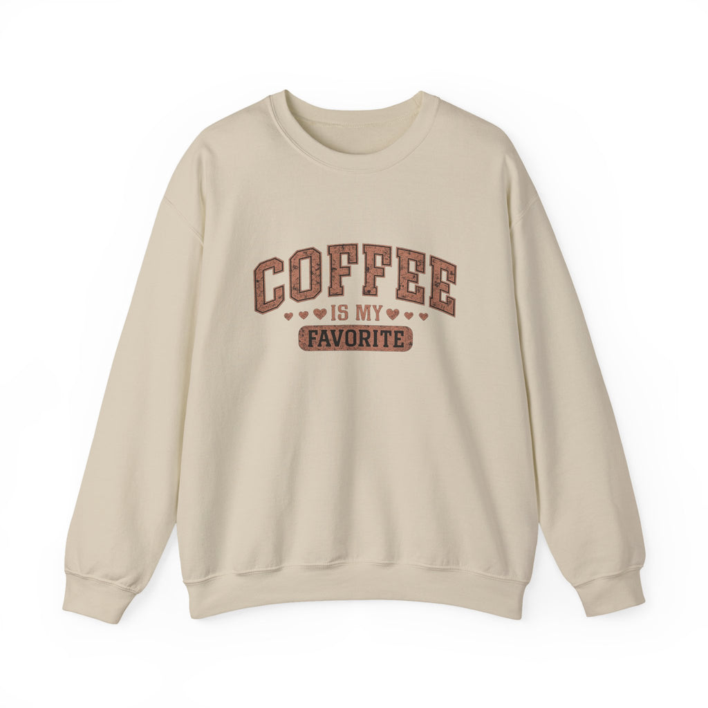 "Coffee is my favorite" Crewneck Sweatshirt