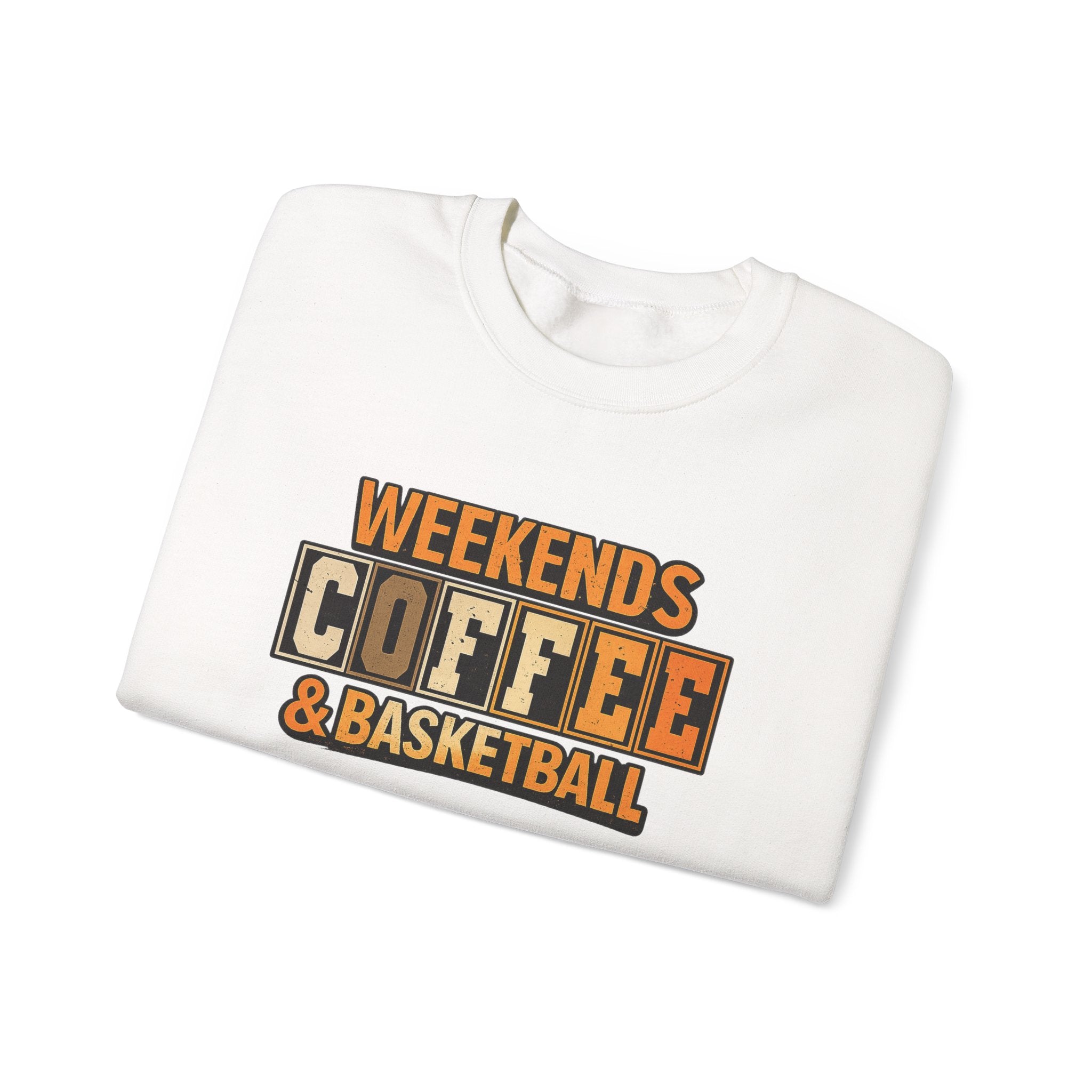 "Coffee and basketball" crewneck sweatshirt