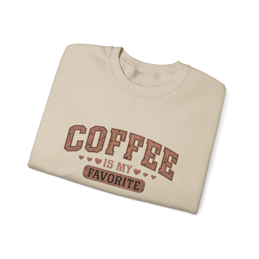 "Coffee is my favorite" Crewneck Sweatshirt