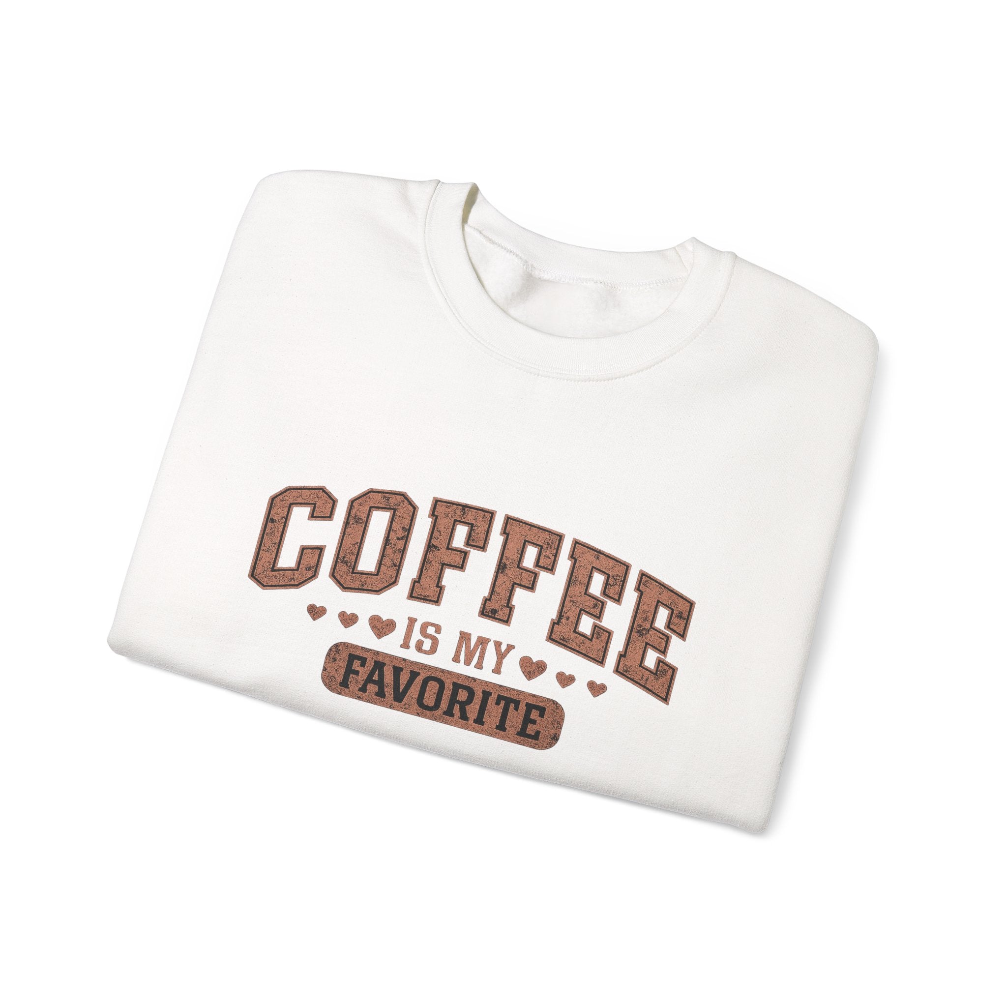 "Coffee is my favorite" Crewneck Sweatshirt