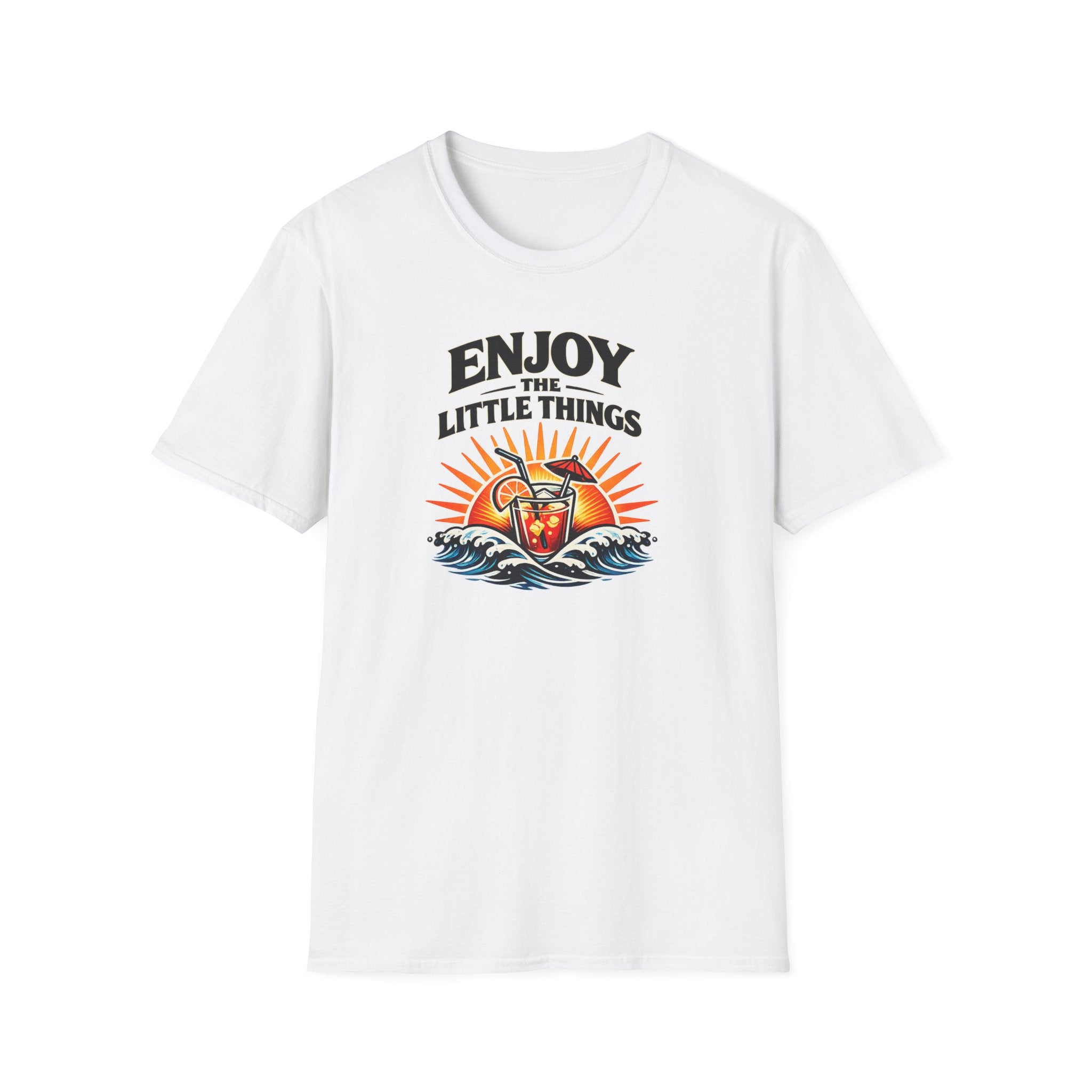 Enjoy the Little Things Summer T-Shirt — Drink & Sun Beach Vibe