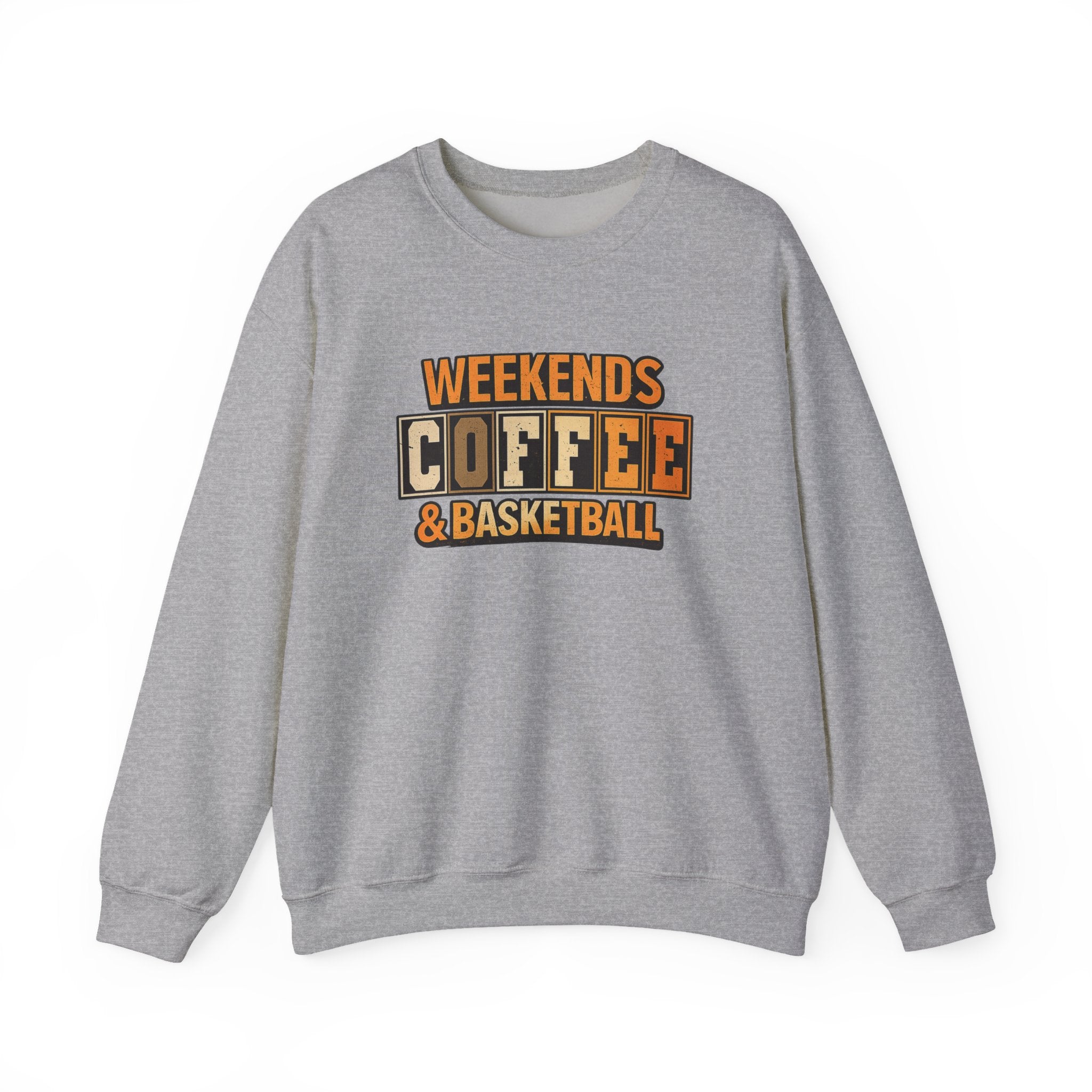 "Coffee and basketball" crewneck sweatshirt