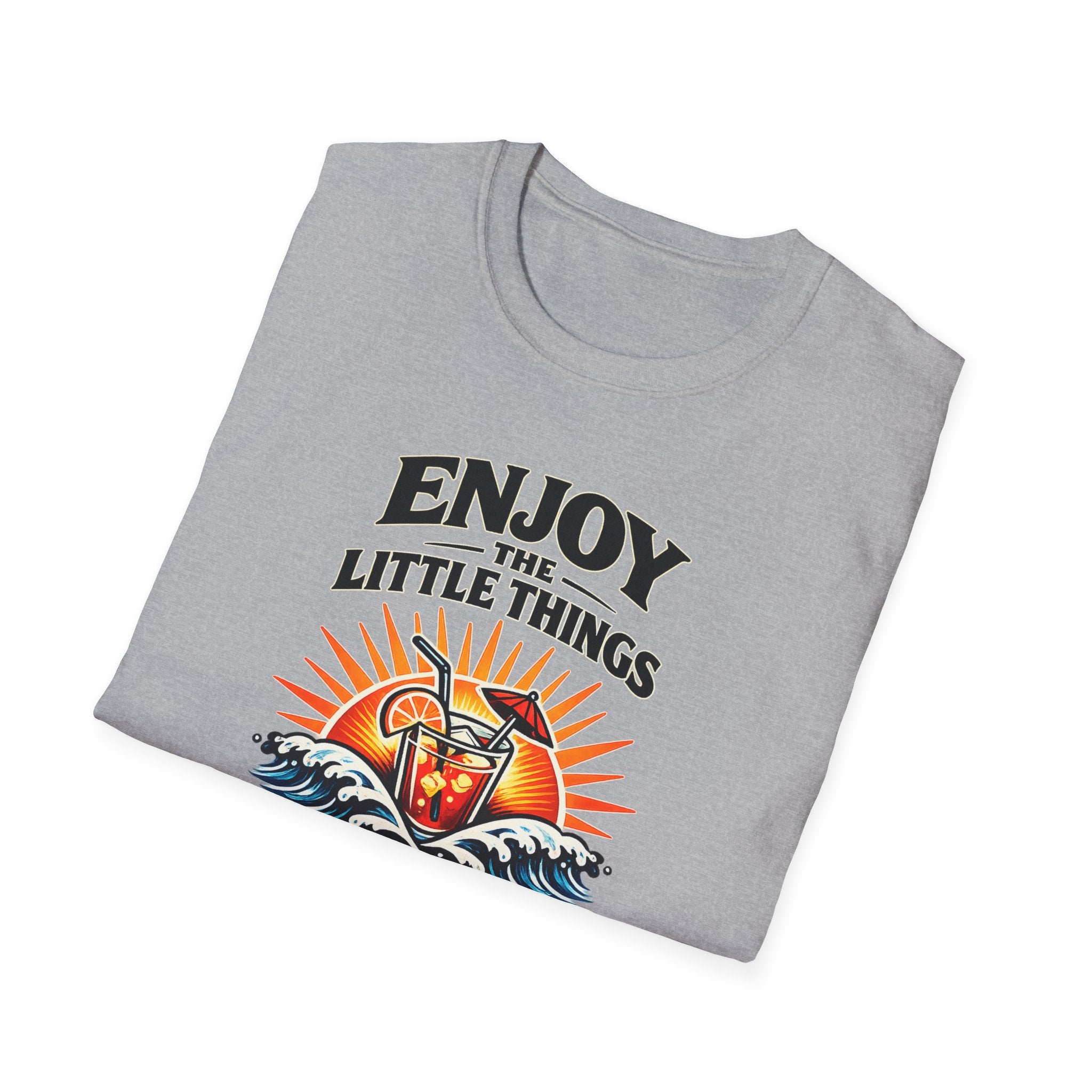 Enjoy the Little Things Summer T-Shirt — Drink & Sun Beach Vibe