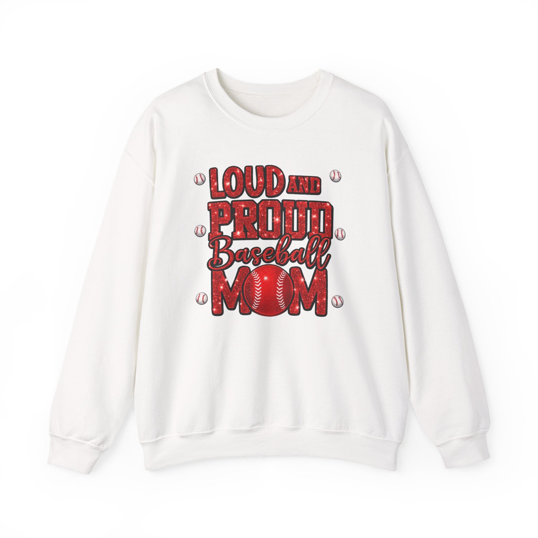 "Loud and proud" baseball crewneck sweatshirt